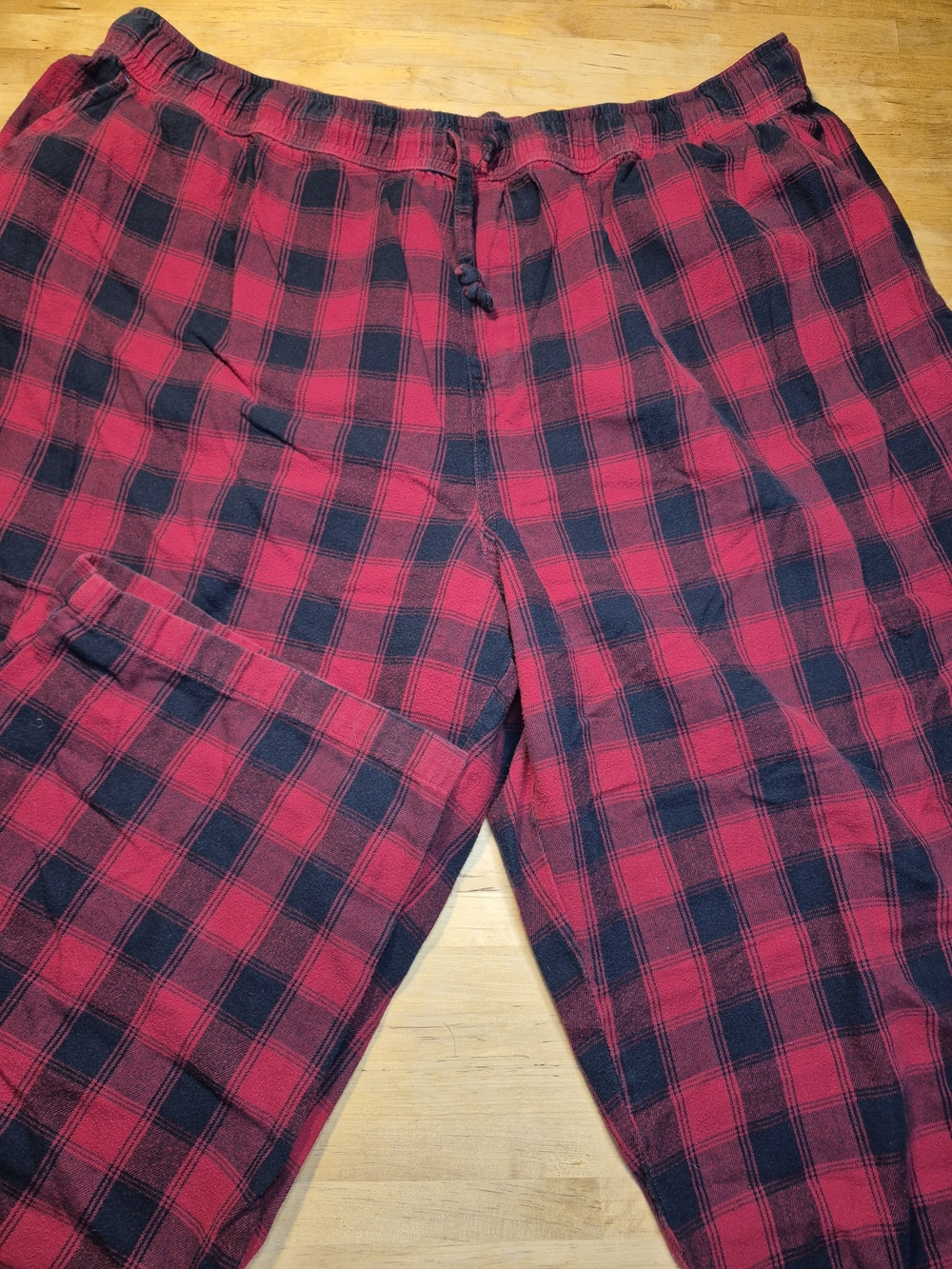 L.L. Bean Red and Black Plaid Men’s Pajama Pants
